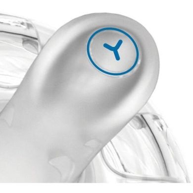 Соска для пляшечки Nuvita Mimic силіконова від 6 місяців для густої їжі NV6064