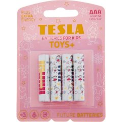 Батарейки Tesla &laquo;Toys Girl&raquo; лужні, AAA &laquo;LR03&raquo; Blister Foil 4 шт 8594183397825