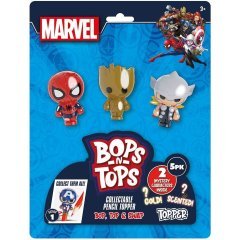 Набор коллекционных фигурок-топеров SAMBRO серии Bop n Tops МАРВЕЛ (5 фигурок, в ассорт.) MAR-3562-KV-FO