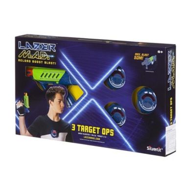 Іграшкова зброя Lazer M.A.D. Тренувальний набір (1 бластер, 3 мішені), Silverlit LM-86846