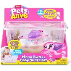 Інтерактивний ігровий набір PETS ALIVE серії Mama & Baby Surprise S1 МАМА ЧЕРЕПАХА З СЮРПРИЗОМ 9560