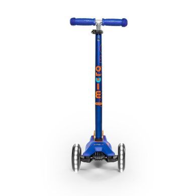 Самокат Micro серії Maxi Deluxe Синій (до 50 кг, триколісний, LED) Micro MMD067