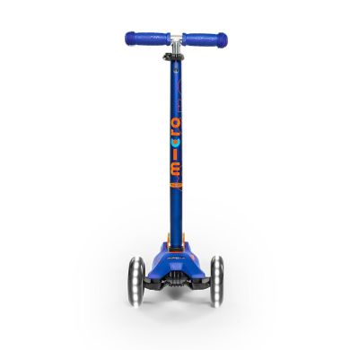 Самокат Micro серии Maxi Deluxe Синий (до 50 кг, трехколесный, LED) Micro MMD067