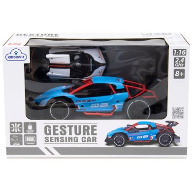 Автомобіль GESTURE SENSING на р/к та на сенсорному керуванні DIZZY (блакитний, аккум.3,7V, 1:16) Sulong Toys SL-285RHB