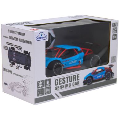 Автомобіль GESTURE SENSING на р/к та на сенсорному керуванні DIZZY (блакитний, аккум.3,7V, 1:16) Sulong Toys SL-285RHB