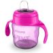 Чашка с мягким носиком и ручками Philips Avent 6 мес+ розовая 200 мл SCF551/03, Розовый
