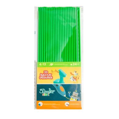 Набір стержнів для 3D-ручки 3Doodler Start Зелений 24 шт 3DS-ECO07-GREEN-24