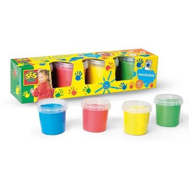 Пальчиковые краски Ses Creative Мои первые рисунки 4 цвета 0305S