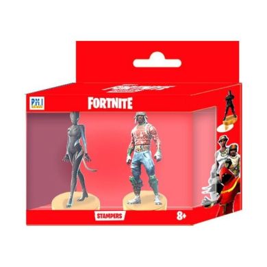 Набір з 2 фігурок-штампів колекційних Fortnite, 7,5 см, 24 види в асортименті FOR5215