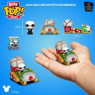 Набор фигурок BITTY POP! Ride серии Ужас перед Рождеством ДЖЕК СКЕЛЛИНГТОН И СНЕГОХОД 83624