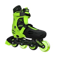 Роликові ковзани Neon Inline, розмір 34-37, зелений NT08G4