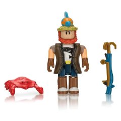 Игровая коллекционная фигурка Roblox Роблокс Рыболов Джо Fisherman Joe W4 ROG0114