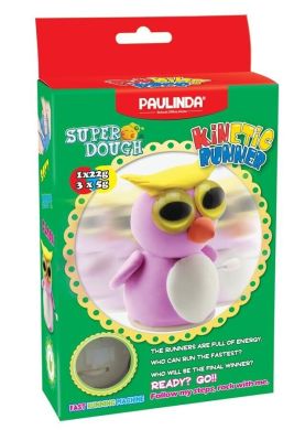 Масса для лепки Paulinda Super Dough Running Race Сова PL-081183-4