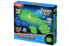 Песок для творчества Paulinda Sandy clay Морское життся 250г светится в темноте 5 ед PL-140079