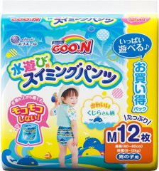 Трусики-подгузники для плавания Goo.N для мальчиков M 6-12 кг 12 шт 853663 4902011856637, 12