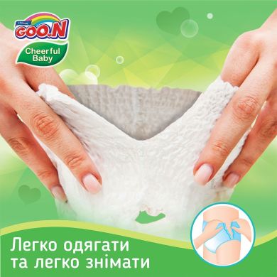 Трусики-підгузки Goo.N Cheerful Baby M, 6-11 кг унісекс 54 шт 843284 8850006556993, 54